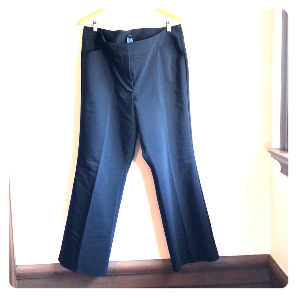 Ann Taylor curvy cut black cotton trouser size 16